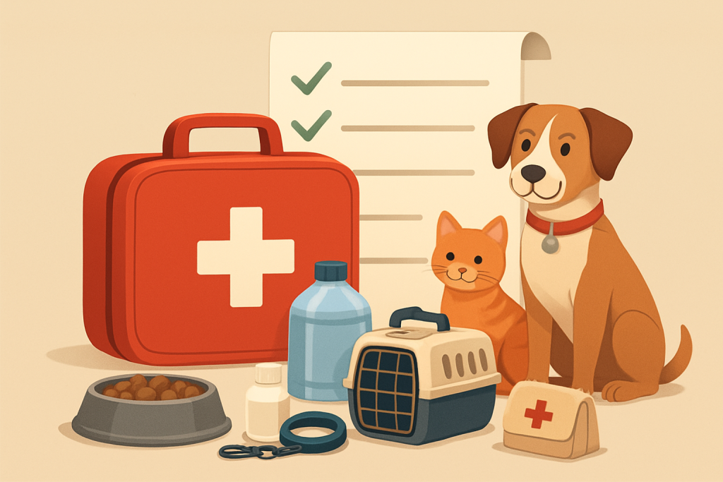Pet emergency kit checklist for us households: practical guide illustration