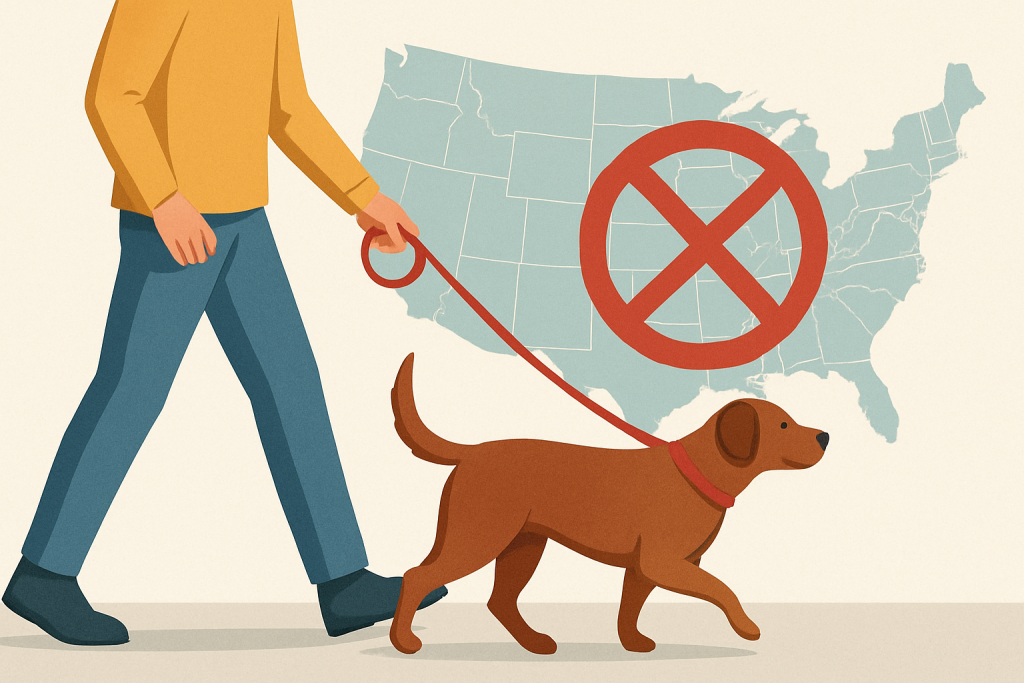 Dog leash laws and safety tips by state: practical guide illustration