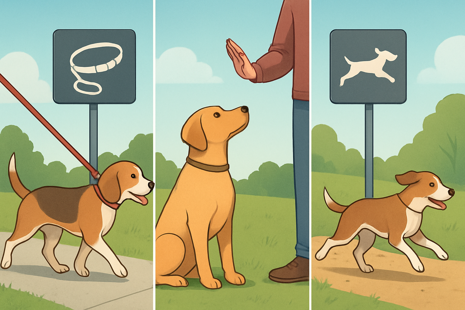 Dog leash laws and safety tips by state: visual comparison of options