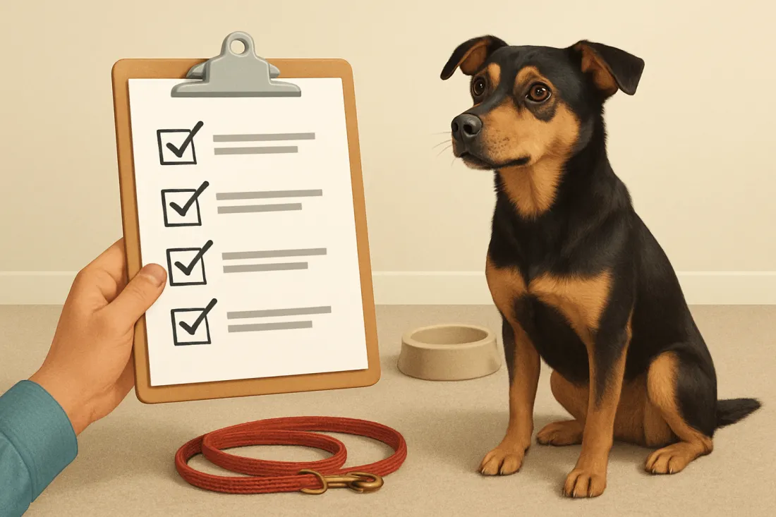 Basic obedience training for rescue dogs: practical checklist before acting