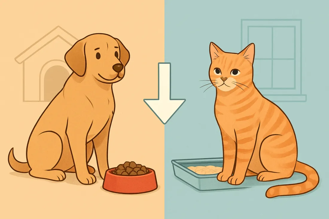 Should I adopt a dog or cat quiz: visual comparison of options