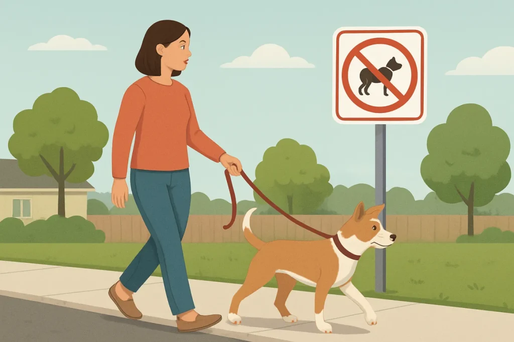 Us leash laws and safe dog walking etiquette: practical guide illustration