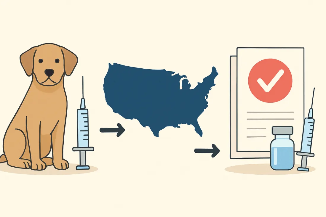 Core vaccines for dogs by state: visual comparison of options