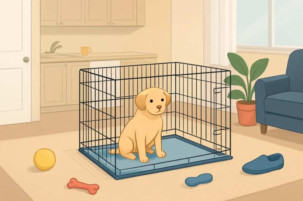 Pet proofing a home for a new puppy: practical guide illustration
