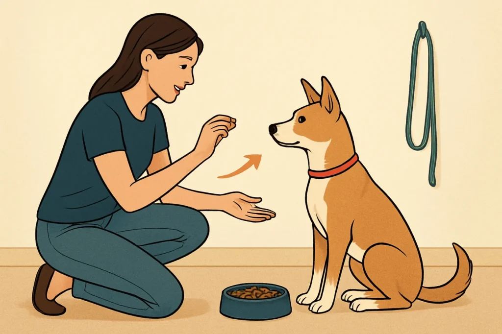 Positive reinforcement training basics for new dog owners: practical guide illustration