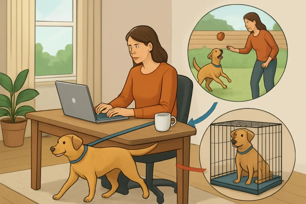 Daily dog care routine for busy owners: practical guide illustration