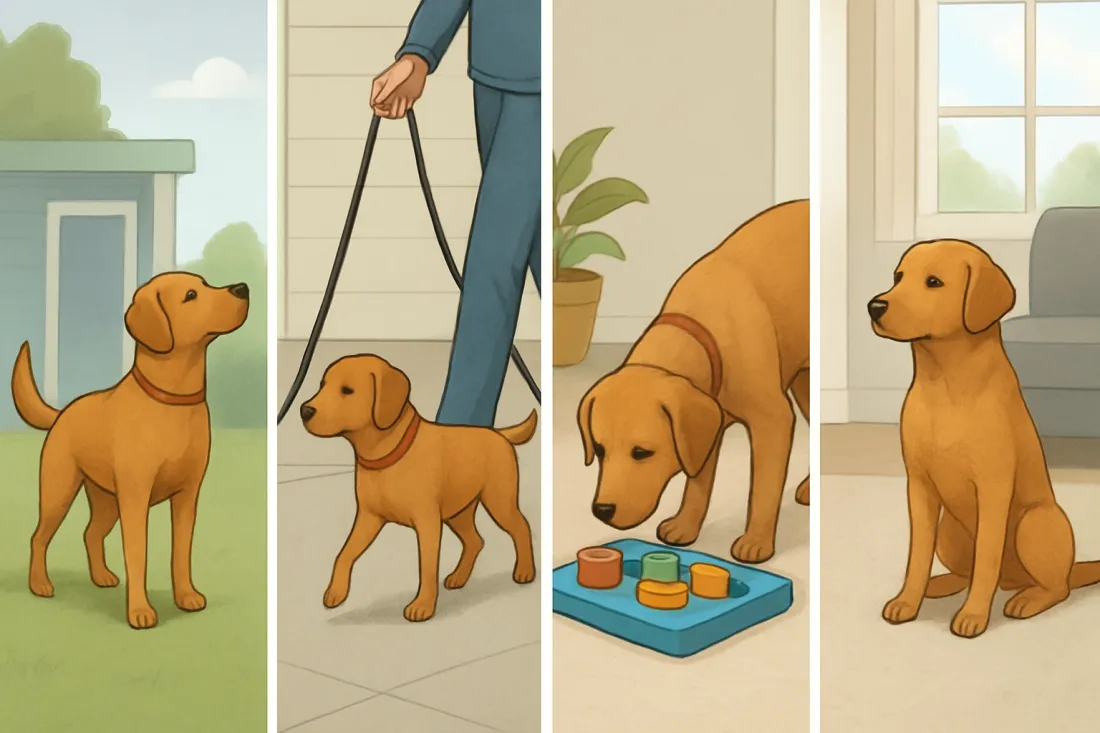 Daily dog care routine for busy owners: visual comparison of options