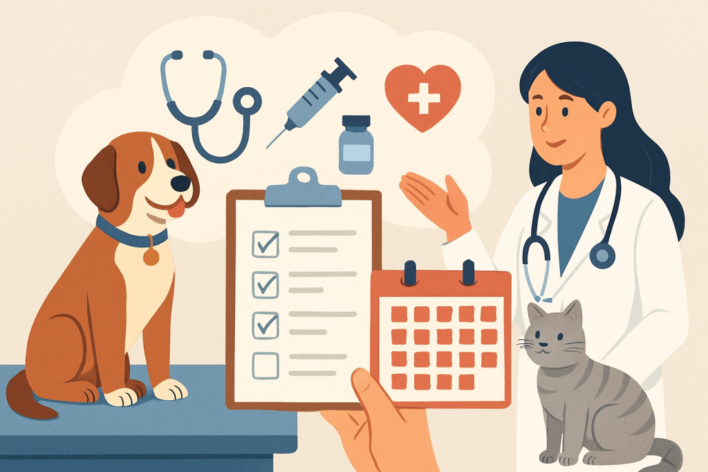 Annual vet care schedule for dogs and cats usa: practical guide illustration
