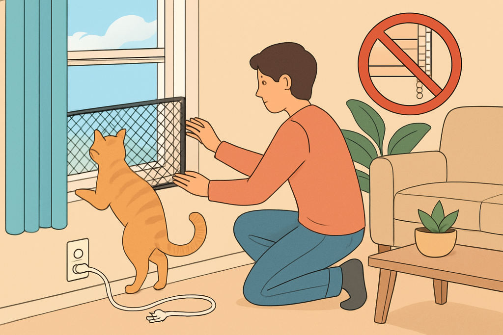 How to pet proof an apartment for a cat: practical guide illustration