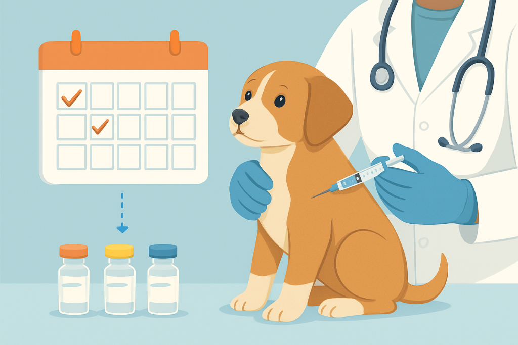 Vaccination schedule for puppies in the united states: practical guide illustration