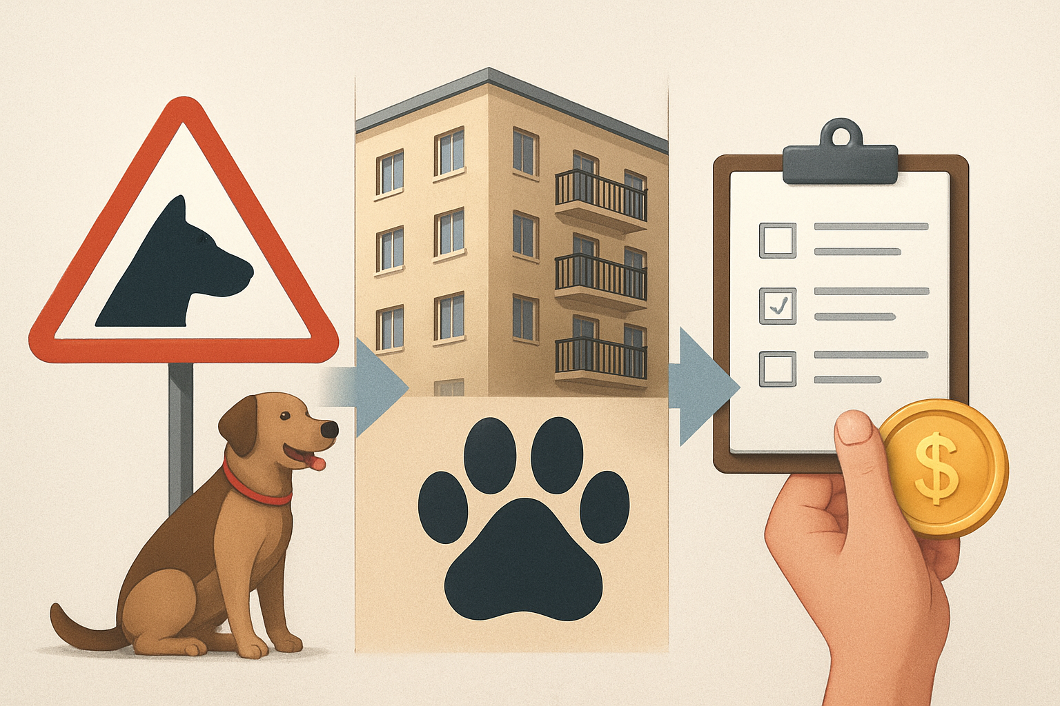 Apartment pet rules for dogs: visual comparison of options