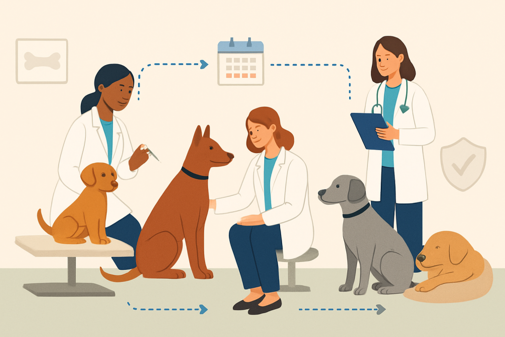 Recommended vet visit schedule for dogs usa: practical guide illustration