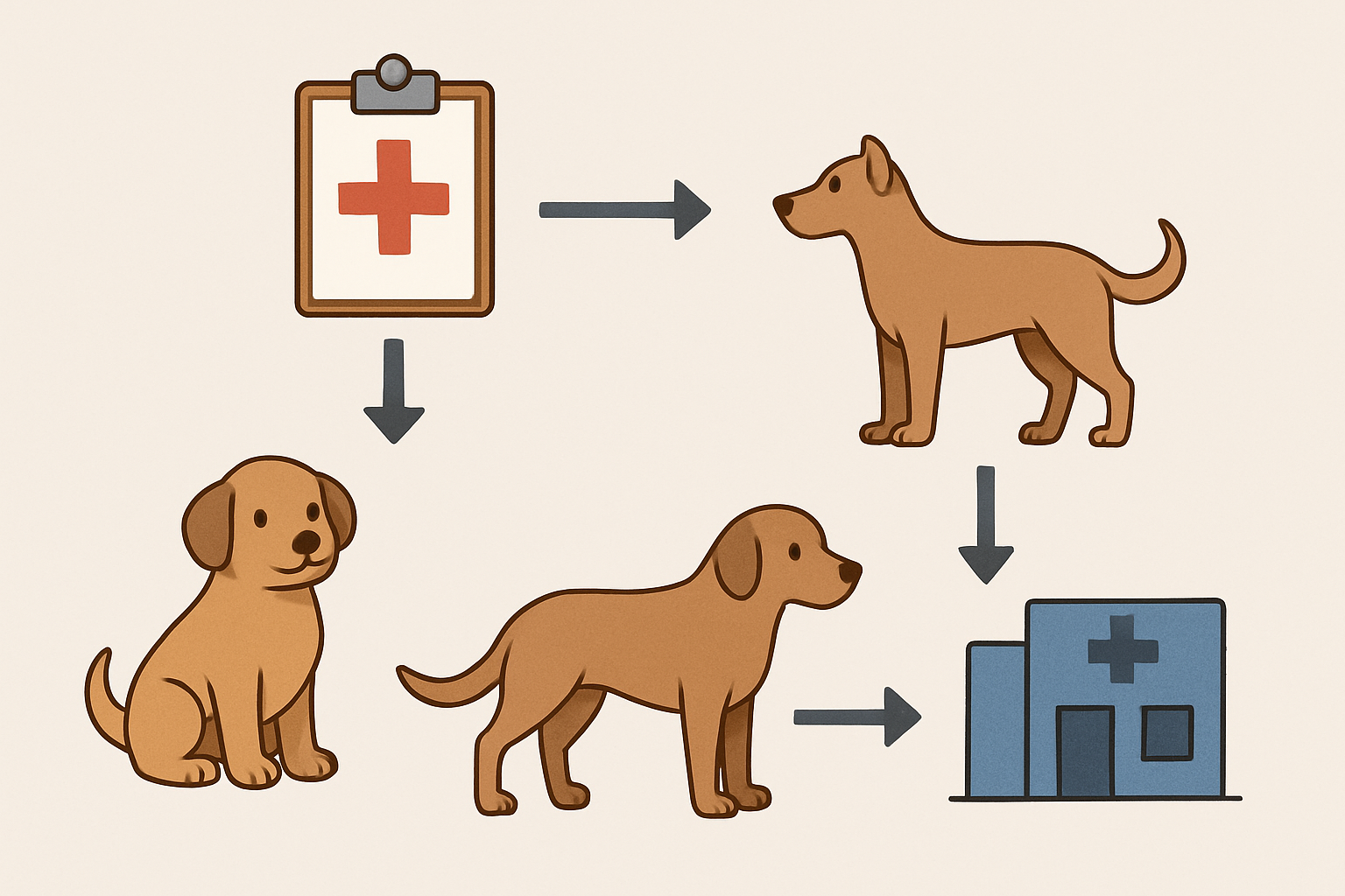 Recommended vet visit schedule for dogs usa: diagram of key elements