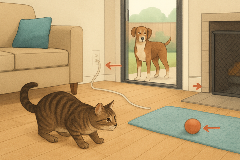 How to pet proof your home and yard: practical guide illustration
