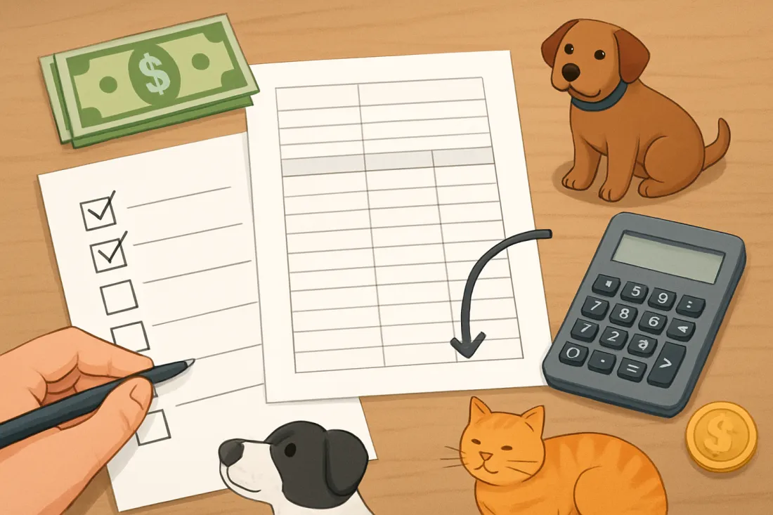 Multi pet household budget template: practical checklist before acting