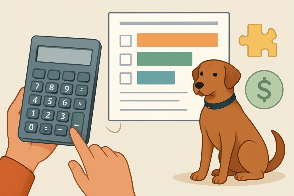 Dog annual cost calculator: practical guide illustration