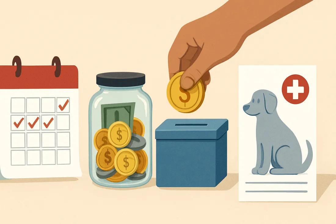 Unexpected annual vet bills for pets: visual comparison of options