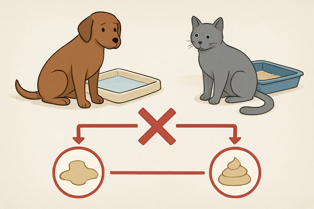 House training mistakes to avoid with dogs and cats: diagram of key elements