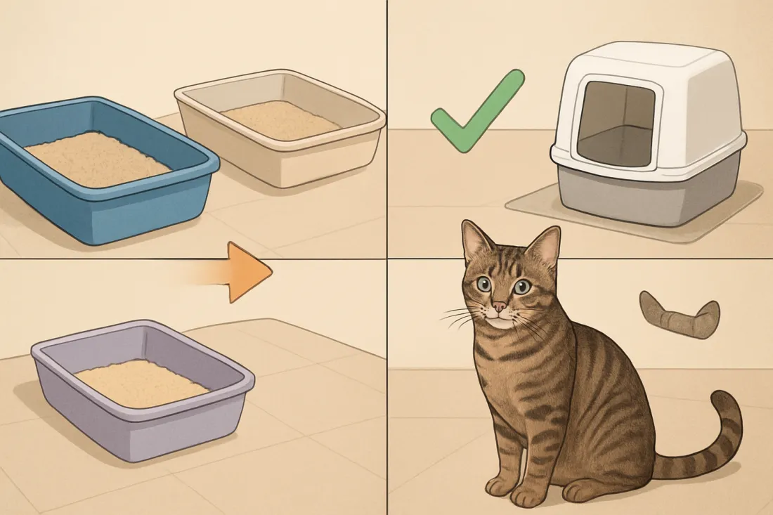 How to avoid common litter box problems: visual comparison of options