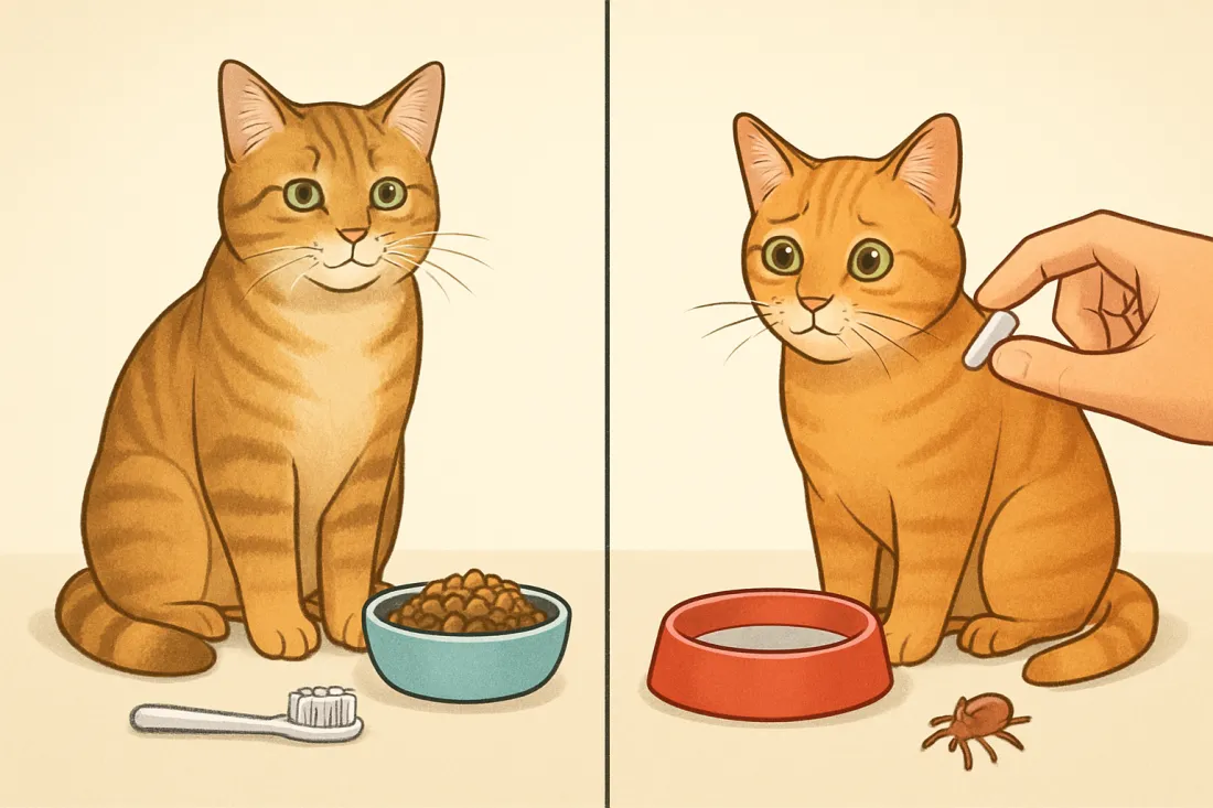 Preventable cat health issues to avoid: visual comparison of options
