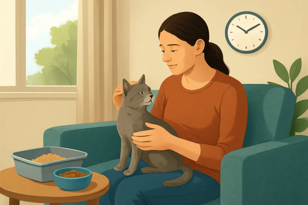 Are cats good pets for busy people: practical guide illustration