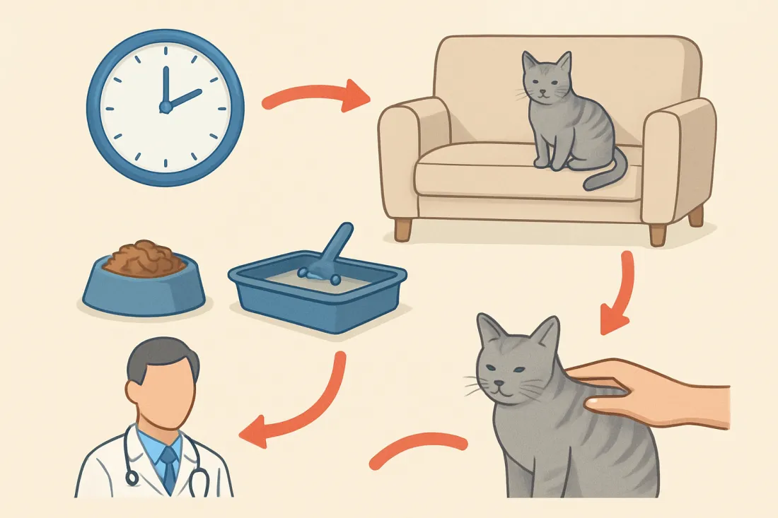 Are cats good pets for busy people: diagram of key elements