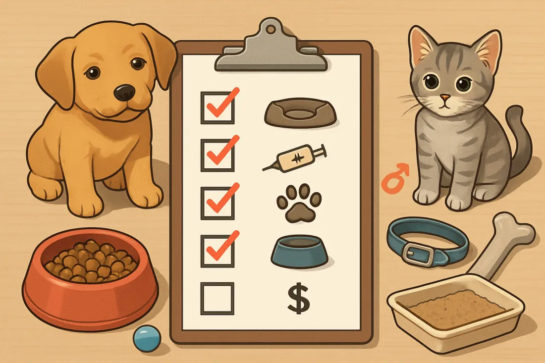 First year cost of owning a puppy or kitten: practical checklist before acting