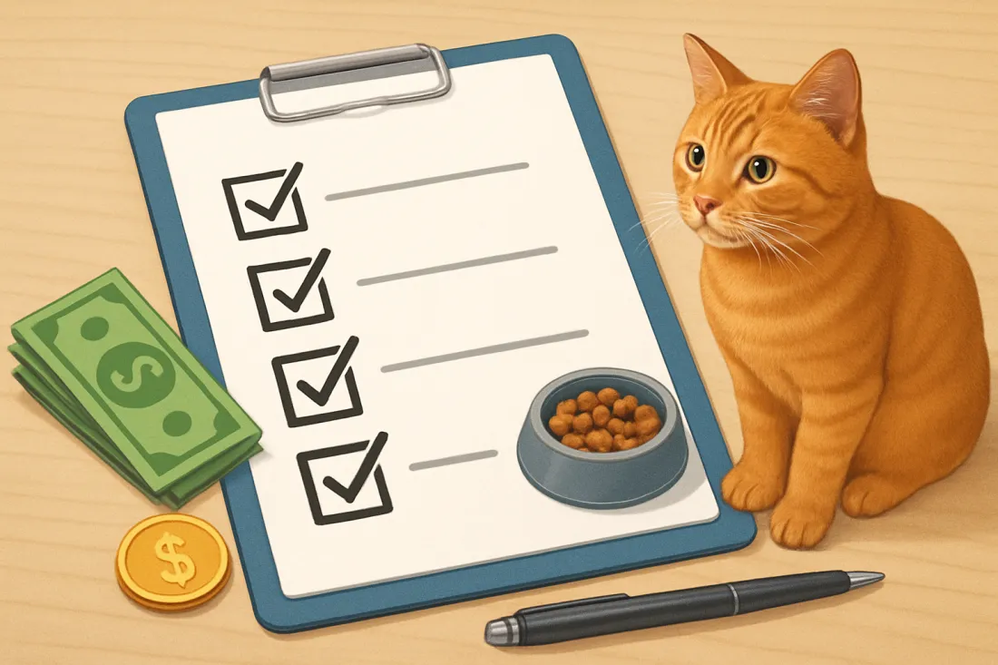 How much does a cat cost per year: practical checklist before acting