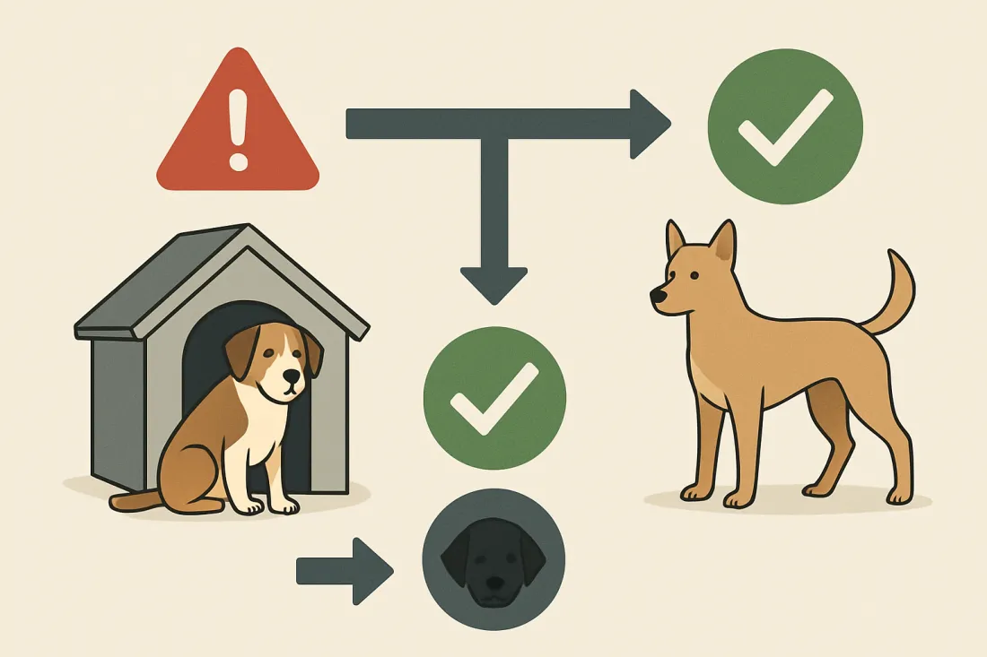 Are shelter dogs more likely to have behavior problems: diagram of key elements