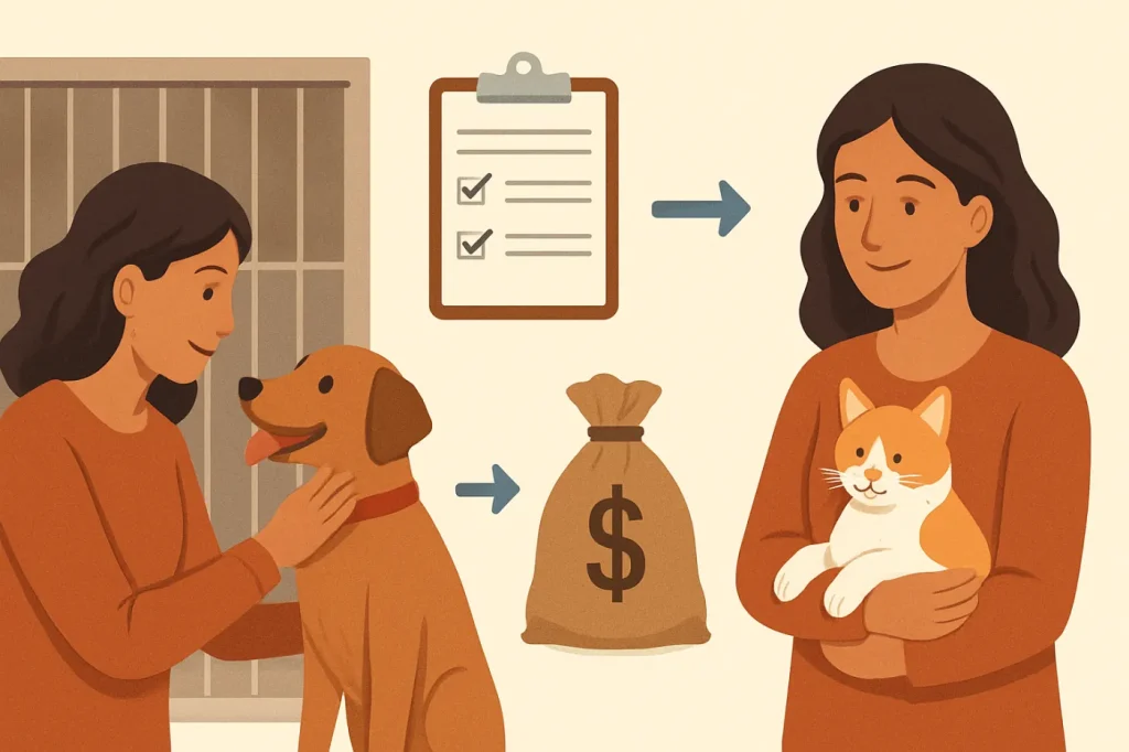 How does adopting from an animal shelter work: practical guide illustration