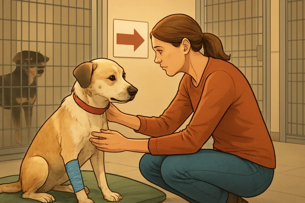 Adopting a special needs shelter dog: practical guide illustration