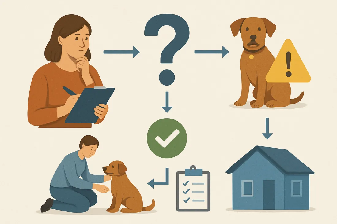 Adopting a special needs shelter dog: diagram of key elements