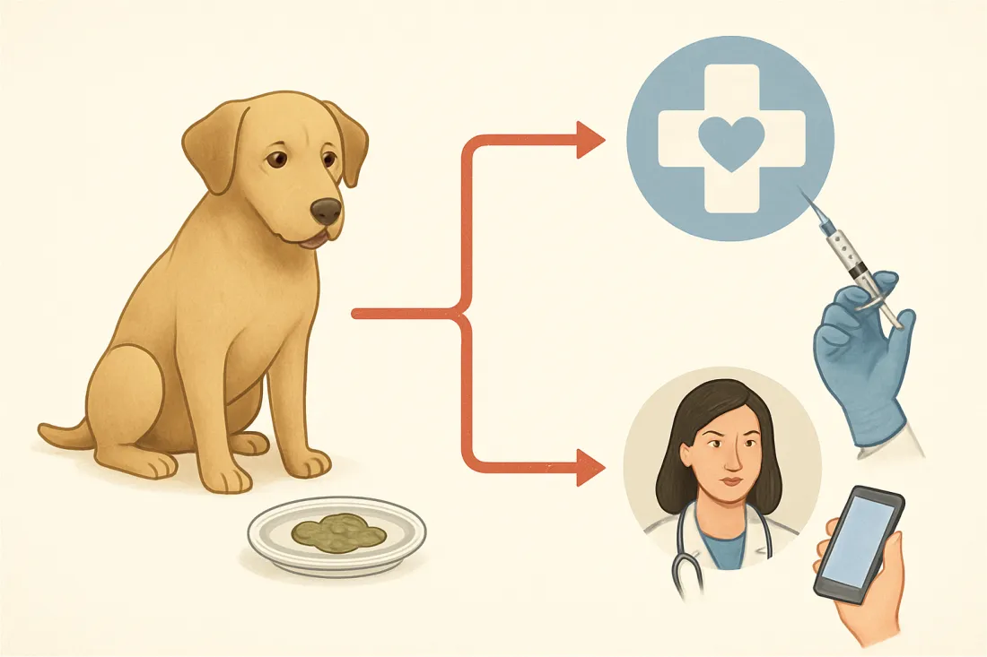 What to do if your dog eats something toxic: diagram of key elements
