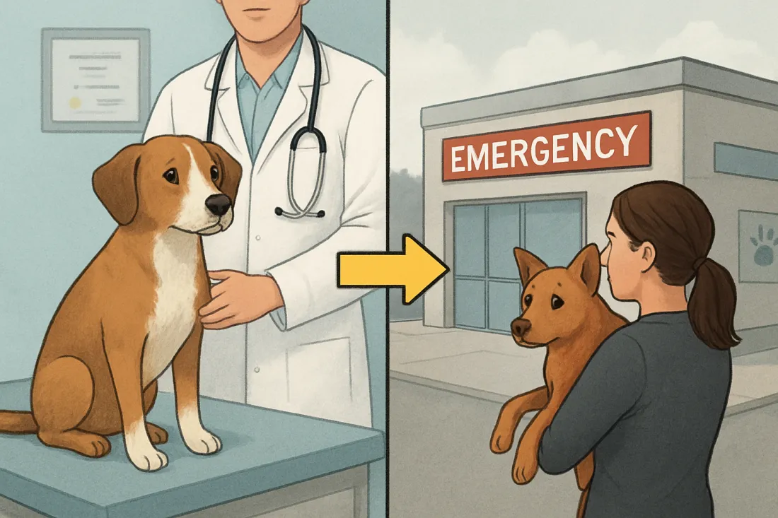 Should i wait for my regular vet or go to emergency: visual comparison of options