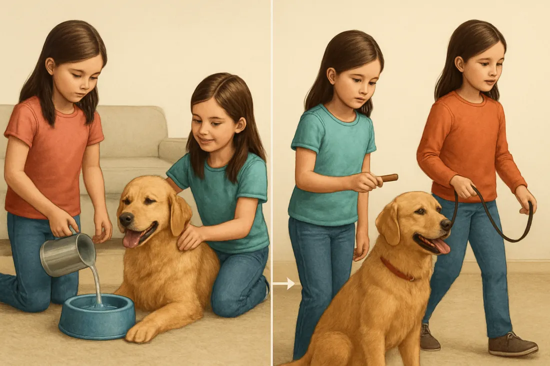 Teaching kids responsible pet ownership: visual comparison of options