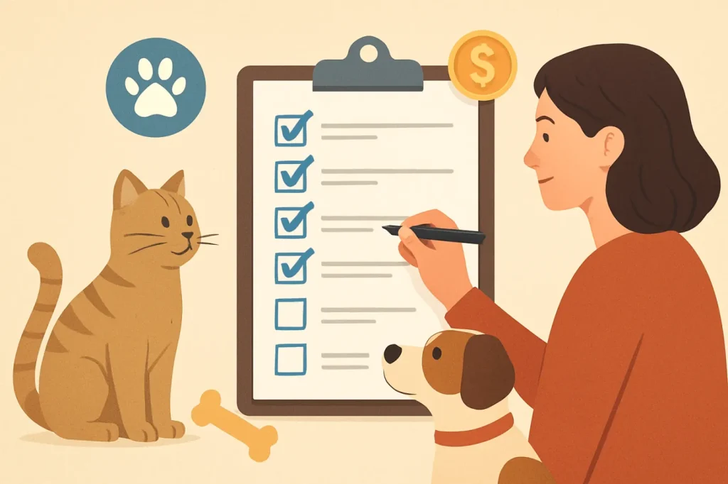 Pet expense checklist for the year: practical guide illustration