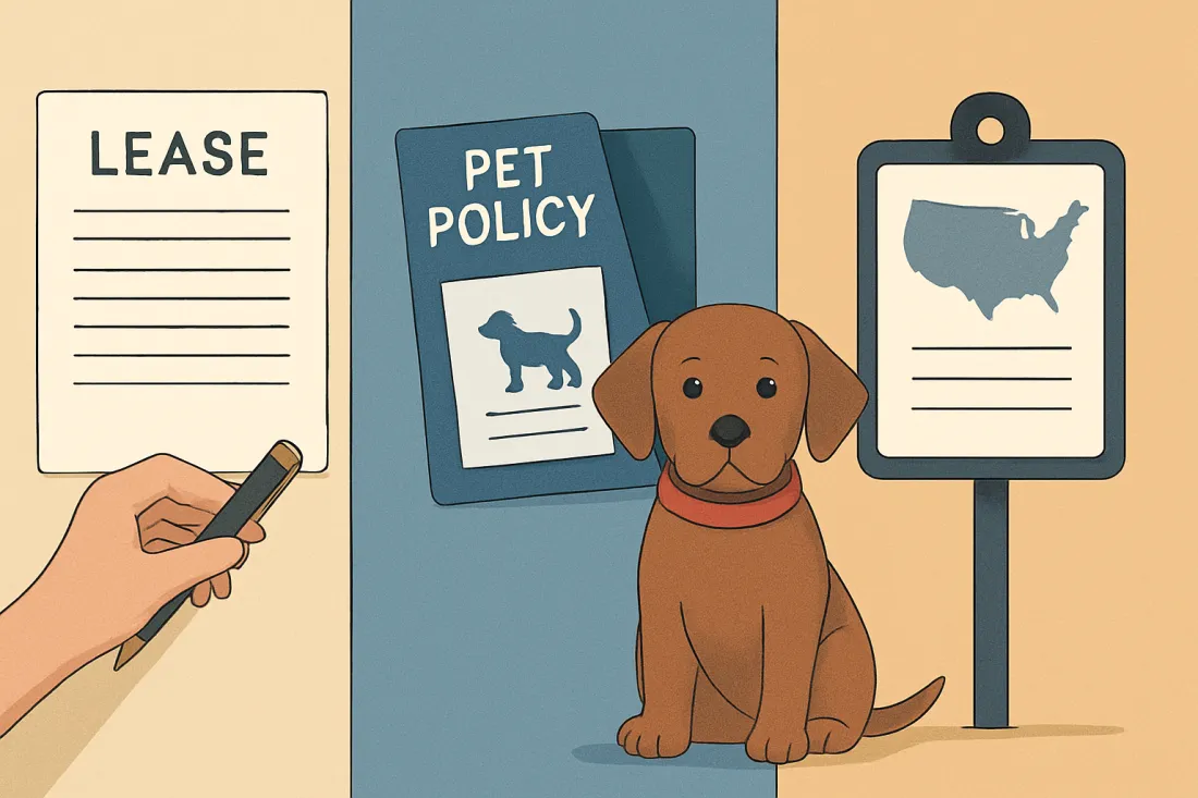 Pet adoption rules for renters in the us: visual comparison of options