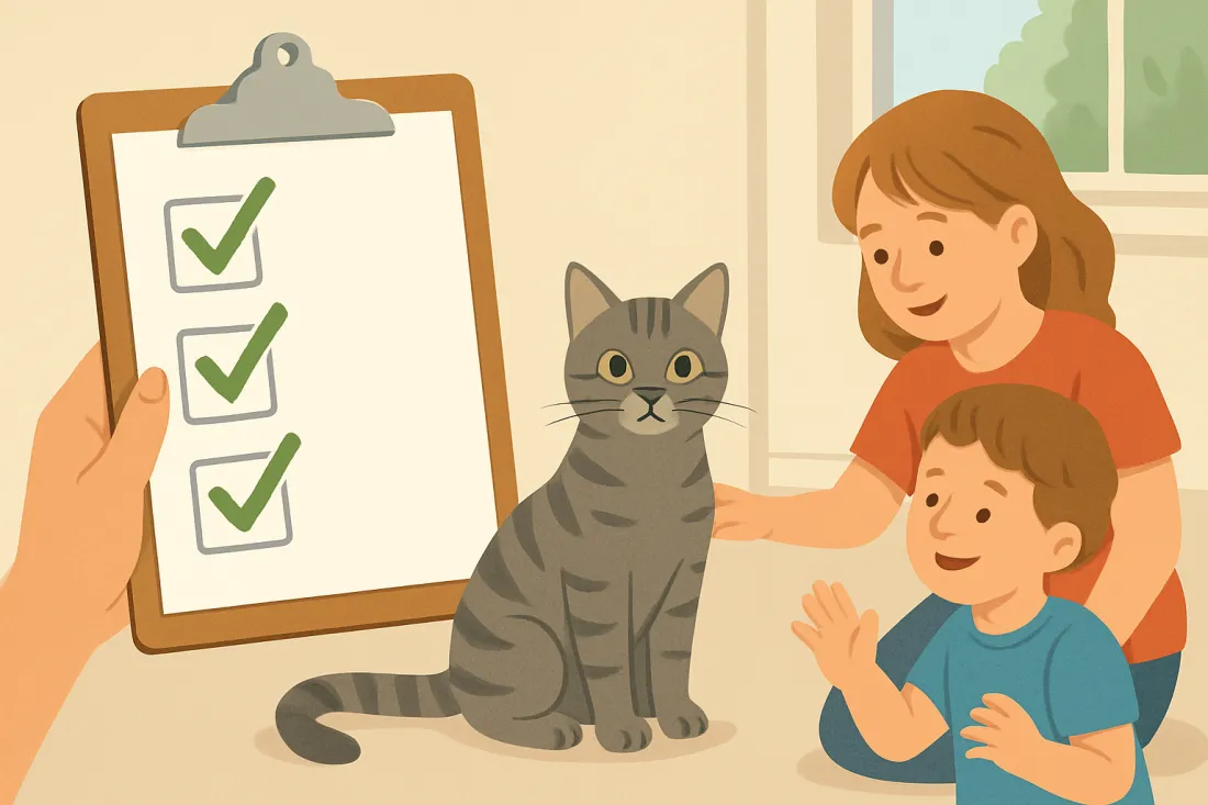 Is it safe to adopt a cat with small children: practical checklist before acting