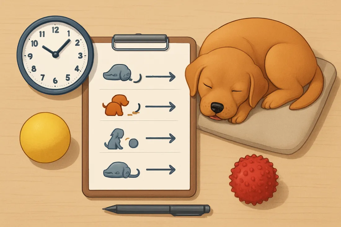 First week puppy schedule: practical checklist before acting
