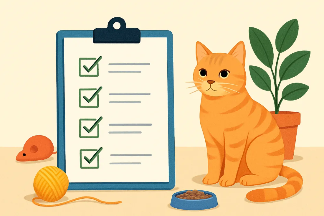 How to keep an indoor cat happy and healthy: practical checklist before acting