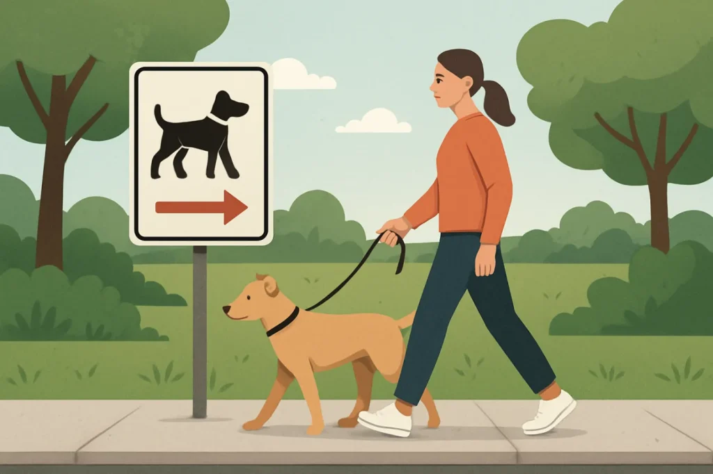 Us leash laws and responsible dog walking: practical guide illustration