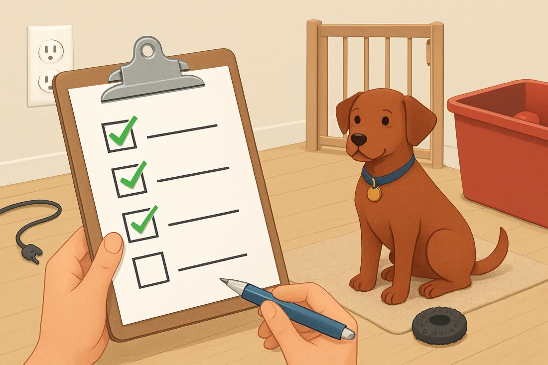 Pet proofing checklist for new dog owners: practical checklist before acting