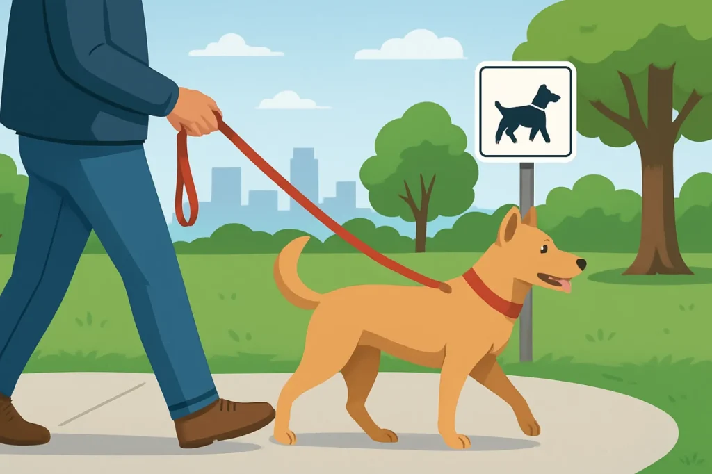 Dog leash laws and off-leash etiquette in the us: practical guide illustration