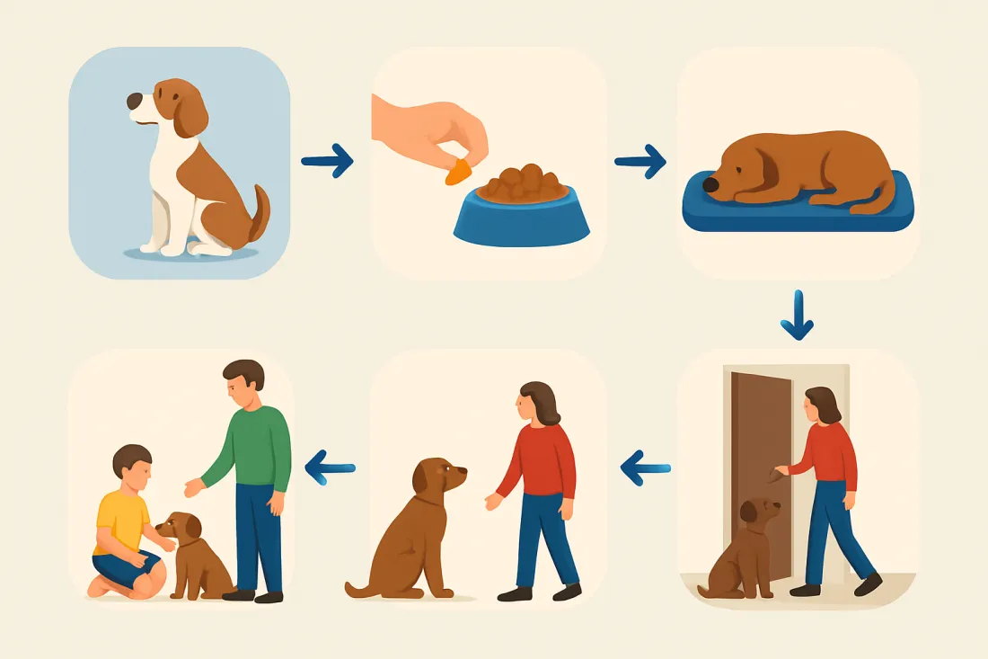 House rules every responsible dog owner should have: diagram of key elements