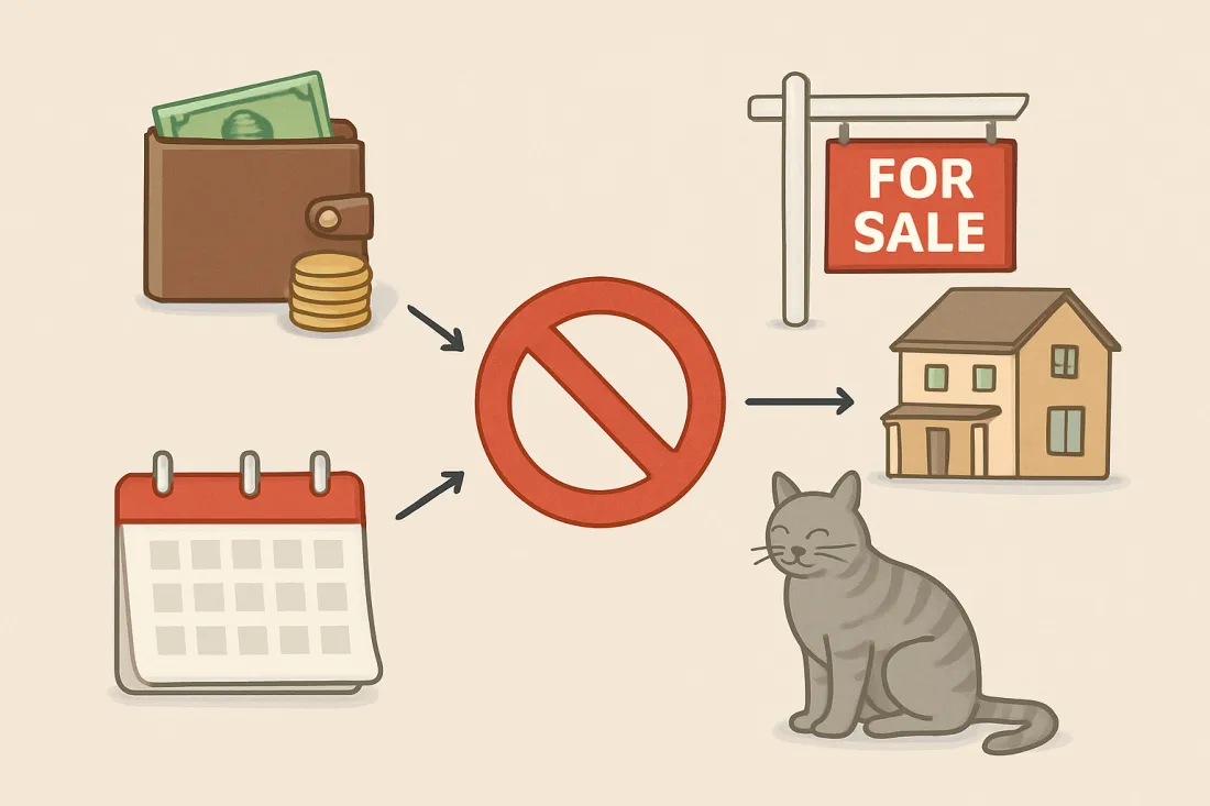 Signs you are not ready for a cat: diagram of key elements