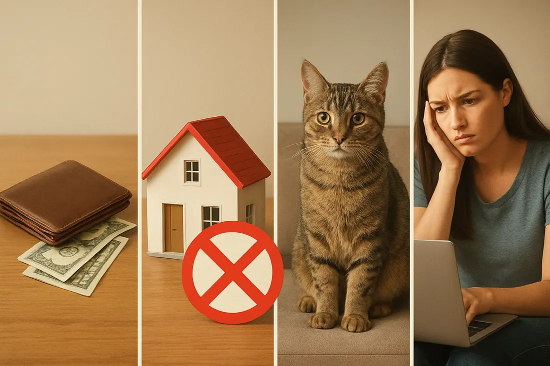 Signs you are not ready for a cat: visual comparison of options