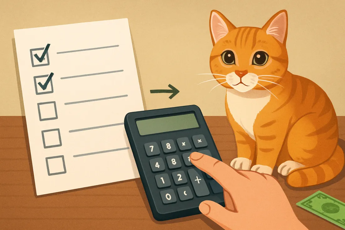 Can i afford a cat calculator: practical checklist before acting