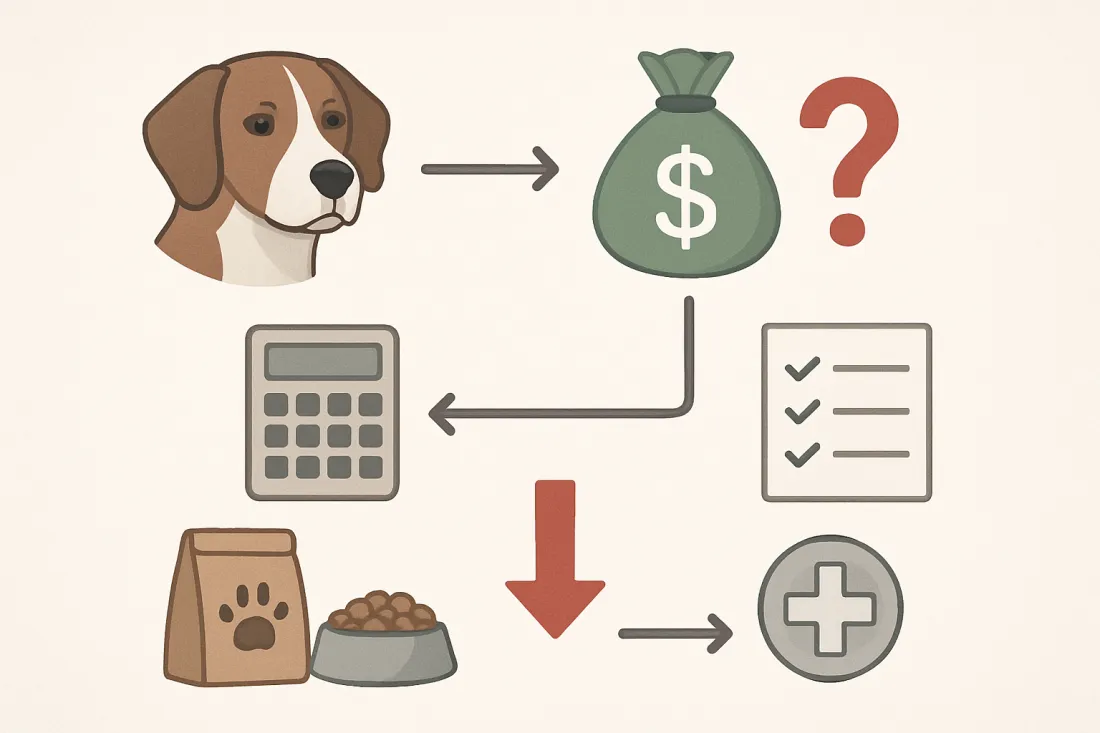 Can i afford to keep my dog: diagram of key elements
