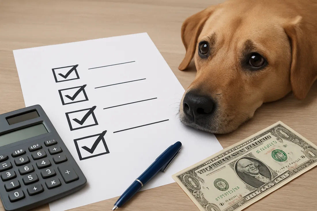 Can i afford to keep my dog: practical checklist before acting