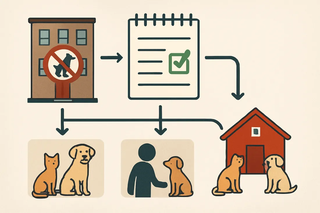 What to do if my landlord says no pets: diagram of key elements